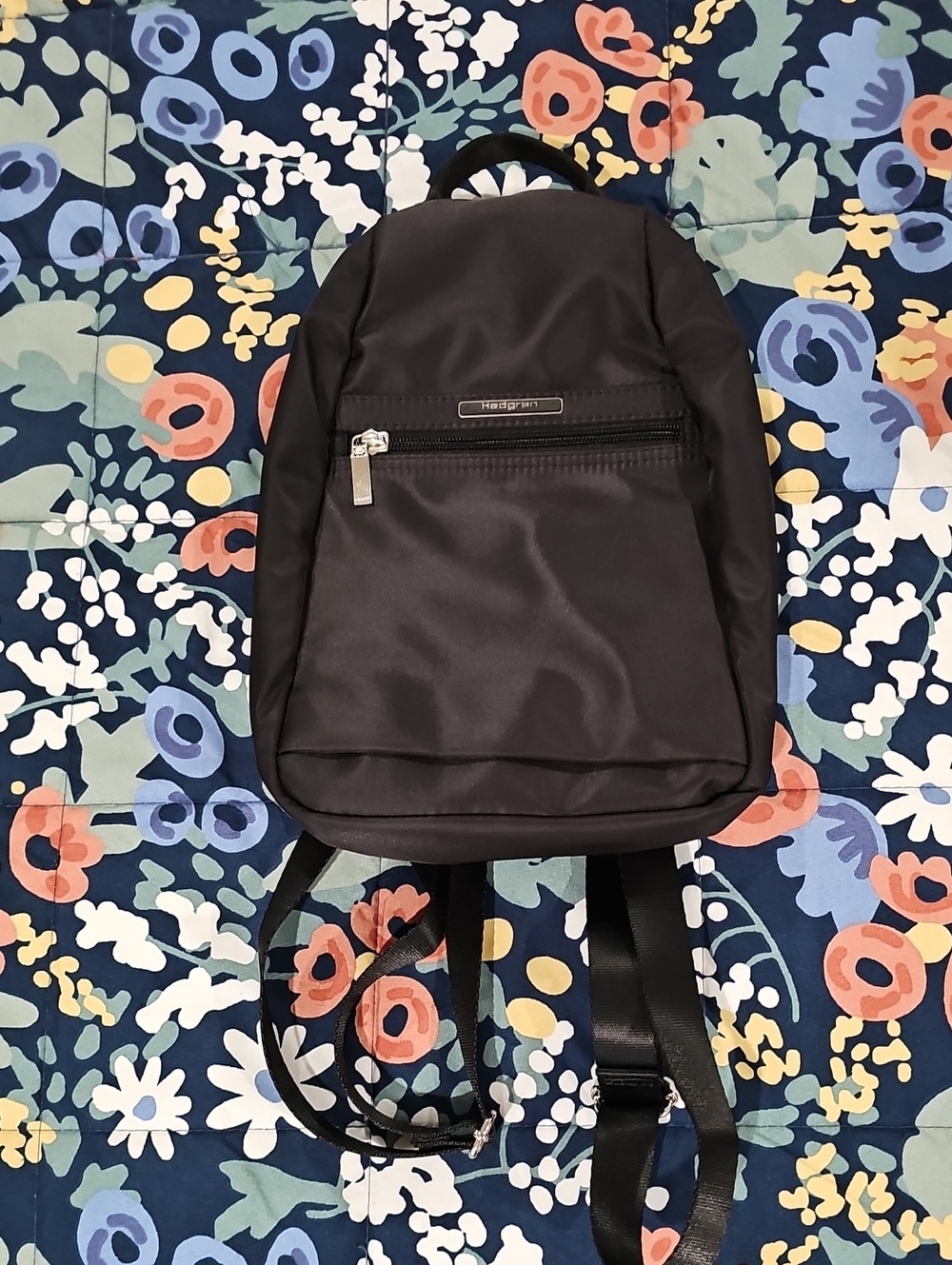 Hedgren Vogue Black backpack features tone-on-tone hardware & RFID-blocking